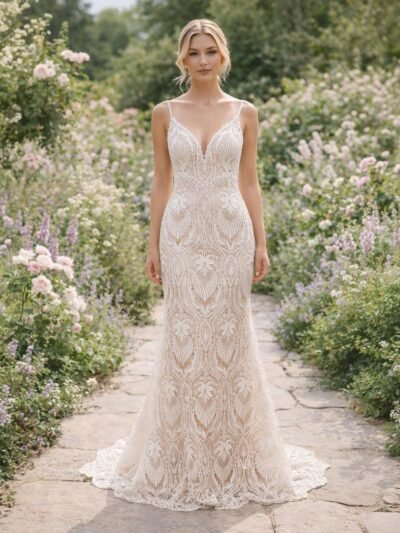 Custom Made Satin Bridal Gown