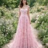 Custom Made Embroidery Evening Gown