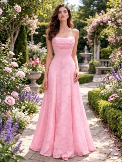 Custom Made Satin Evening Gown
