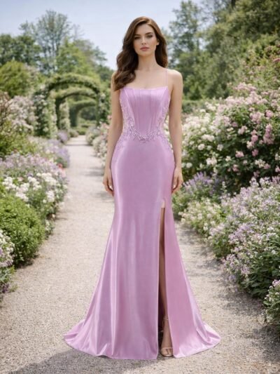 Custom Made Satin Bridal Gown