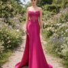 Custom Made Embroidery Evening Gown