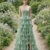 Custom Made Organza Evening Gown