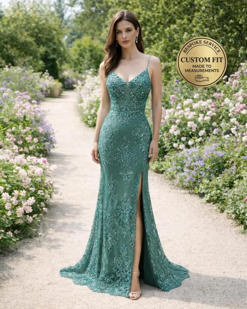 Green Prom Dress 2026 Glitter Maximalism
