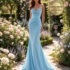Blue Prom Dress 2026 Glitter Maximalism