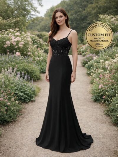 Black Wedding Dress Regencycore Lace