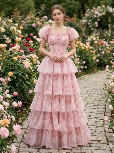 Custom Made Chiffon Evening Gown