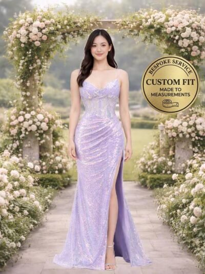 Purple Prom Dress 2026 Glitter Maximalis