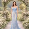 Blue Prom Dress 2026 Regencycore Lace