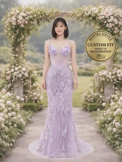 Lilac Prom Dress 2026 Regencycore Lace