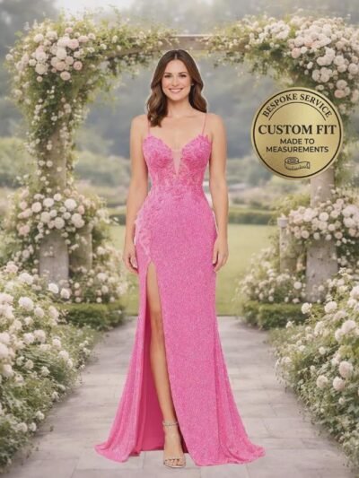 Pink Prom Dress 2026 Regencycore Lace