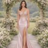 Custom Made Satin Evening Gown