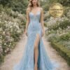 Blue Prom Dress 2026 Glitter Maximalism