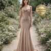 Champagne Prom Dress 2026 Glitter Maxima