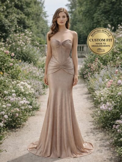 Champagne Prom Dress 2026 Glitter Maxima