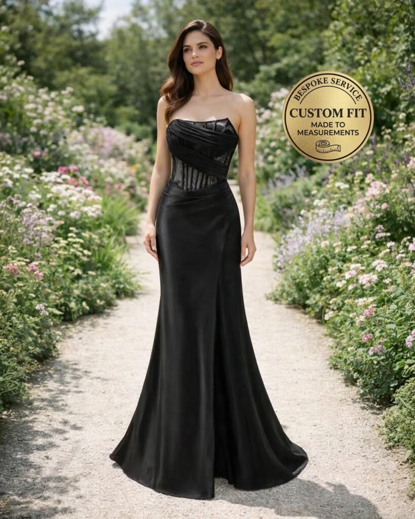Black Wedding Dress Regencycore Lace