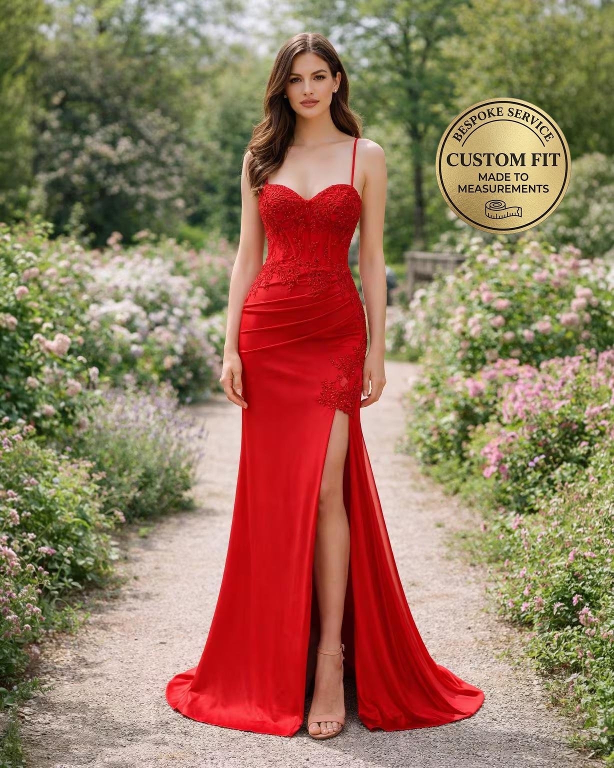 Red Wedding Dress Ethereal Style