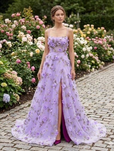 Custom Made Chiffon Evening Gown