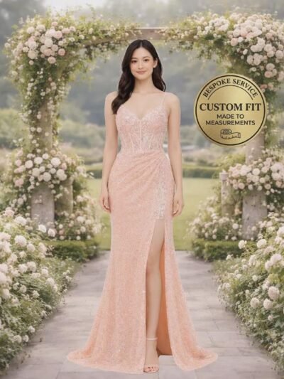 Blush Prom Dress 2026 Glitter Maximalism