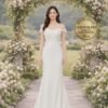 White Wedding Dress Regencycore Lace