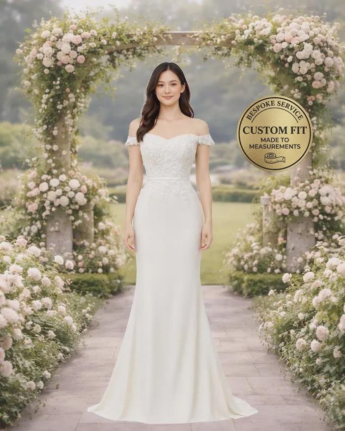 White Wedding Dress Regencycore Lace