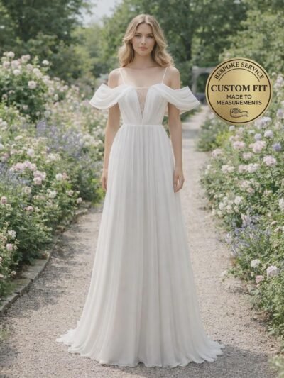 White Wedding Dress Ethereal Style
