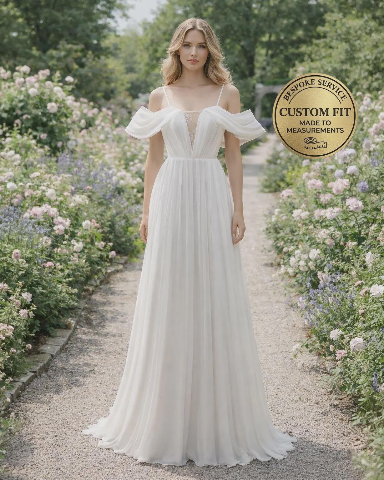 White Wedding Dress Ethereal Style