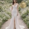 White Wedding Dress Sleek Minimalism