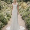 White Wedding Dress Sleek Minimalism