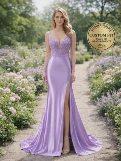 Purple Prom Dress 2026 Regencycore Lace