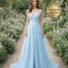 Sky blue Wedding Dress Ethereal Style