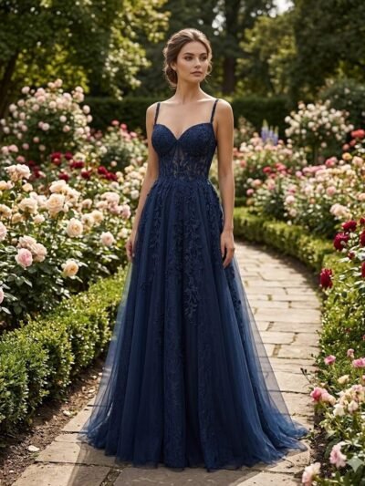 Custom Made Satin Evening Gown