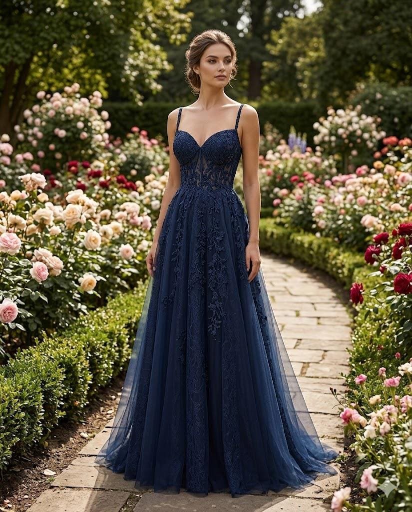 Custom Made Satin Evening Gown