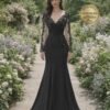 Black Prom Dress 2026 Regencycore Lace